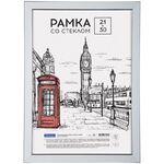 Рамка пластиковая 21*30см, OfficeSpace "Color", голубой