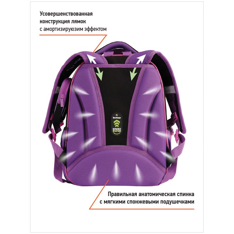 Ранец Berlingo Expert Plus "Uni style" 38*29*15см, 2 отделения, 2 кармана, анатомическая спинка