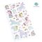 Наклейки объемные MESHU "Unicorn dream", 10*24см, 35 наклеек, инд. уп., европодвес