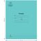 Тетрадь 12л., линия Мульти-Пульти "Однотонная. Бирюзовая", 70г/м2