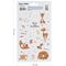 Наклейки бумажные MESHU "Deer&bunny", 12*21см, 23 наклейки, европодвес