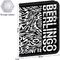 Папка на молнии Berlingo "Monochrome" А5+, 600мкм, с рисунком