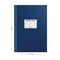 Книга учета OfficeSpace, А4, 96л., клетка, 200*290мм, бумвинил, цвет синий, блок офсетный, наклейка