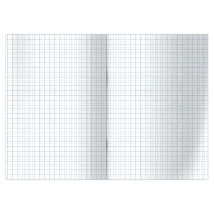 Книга учета OfficeSpace, А4, 96л., клетка, 200*290мм, бумвинил, цвет синий, блок офсетный, наклейка