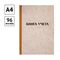 Книга учета OfficeSpace, А4, 96л., клетка, 200*290мм, твердая обложка "крафт", блок офсетный
