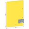 Папка с пружинным скоросшивателем Berlingo "Soft Touch", 17мм, 700мкм, желтая, с внутр. карманом