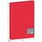 Папка на 2 кольцах Berlingo "Soft Touch", 24мм, 700мкм, красная, D-кольца, с внутр. карманом