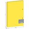 Папка на 2 кольцах Berlingo "Soft Touch", 24мм, 700мкм, желтая, D-кольца, с внутр. карманом