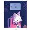 Тетрадь 18л., клетка MESHU "Catbox"