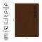 Телефонная книга А7, 64л., кожзам, OfficeSpace "Nebraska" коричневый с вырубкой