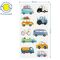 Наклейки объемные Мульти-Пульти "Транспорт", 10*22см, 10 наклеек, инд. уп., европодвес