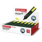 Текстовыделитель BRAUBERG "ORIGINAL", ЖЕЛТЫЙ, линия 1-5 мм, 151681