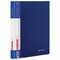 Папка на 4 кольцах, ширина 25 мм, BRAUBERG EXTRA, до 170 листов, СИНЯЯ, 0,7 мм, 270483