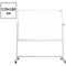Доска магнитно-маркерная OfficeSpace, 120*180см, двустронняя, поворотная, мобильная, алюминиевый профиль