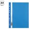 Папка-скоросшиватель пластик. перф. OfficeSpace А4, 120мкм, синяя с прозр. верхом