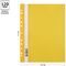 Папка-скоросшиватель пластик. перф. OfficeSpace А4, 120мкм, желтая с прозр. верхом