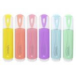 Набор текстовыделителей MAPED 6 шт., АССОРТИ, "FLUO PEPS Pastel", линия 1-5 мм, 742558
