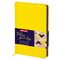 Ежедневник недатированный А5 138х213 мм BRAUBERG "Rainbow" под кожу, 136 л., желтый, 111670