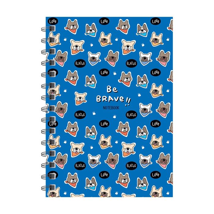 Записная книжка А6 96л., на гребне ArtSpace "Cool pets", твердая обложка, глянцевая ламинация