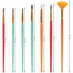 Набор кистей Мульти-Пульти 15шт., пони, круглые № 1, 2, 2, 3, 4, 5, плоские № 1/2, 1/4, 4, щетина, круглые № 1, 3, 5, щетина, плоские № 1/2, 4, 8, бли