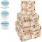 Набор квадратных коробок 3в1, MESHU "Floral mood", (19,5*19,5*11-15,5*15,5*9см)