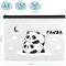 Папка-конверт на zip-молнии MeShu "Hello Panda", А4, 150мкм, прозрачная с рисунком