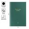 Ежедневник недатированный А5, 160л., 7БЦ OfficeSpace "Моноколор. Emerald", матовая ламинация, тиснение золотой фольгой