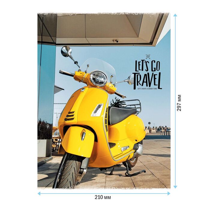 Тетрадь 48л., А4, клетка ArtSpace "Путешествия. Let`s go travel"