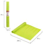 Бумага гофрированная/креповая, 110 г/м2, 50х250 см, светло-зеленая, в рулоне, ОСТРОВ СОКРОВИЩ, 112539