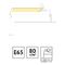 Конверт E65, OfficeSpace, 110*220мм, б/подсказа, б/окна, отр. лента