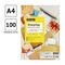 Этикетки самоклеящиеся А4 100л. OfficeSpace, белые, 04 фр. (105*148,5), 70г/м2
