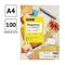 Этикетки самоклеящиеся А4 100л. OfficeSpace, белые, 08 фр. (105*74,3), 70г/м2