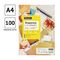 Этикетки самоклеящиеся А4 100л. OfficeSpace, белые, 12 фр. (105*48), 70г/м2