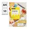 Этикетки самоклеящиеся А4 50л. OfficeSpace, белые, 04 фр. (105*148,5), 70г/м2