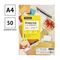 Этикетки самоклеящиеся А4 50л. OfficeSpace, белые, 08 фр. (105*74,3), 70г/м2