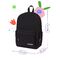 Рюкзак Berlingo "Regular black", 40*27*16см, 1 отделение, 3 кармана, уплотненная спинка