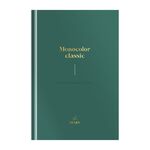 Ежедневник недатированный А5, 160л., 7БЦ OfficeSpace "Моноколор. Emerald", матовая ламинация, тиснение золотой фольгой