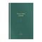 Ежедневник недатированный А5, 160л., 7БЦ OfficeSpace "Моноколор. Emerald", матовая ламинация, тиснение золотой фольгой