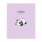 Тетрадь 48л., клетка MESHU "Funny panda", матовая ламинация, фактурное тиснение