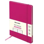 Блокнот А5 (130х210 мм), BRAUBERG ULTRA, балакрон, 80 г/м2, 96 л., клетка, розовый, 113038