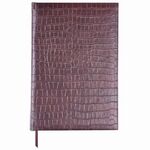 Ежедневник недатированный А5 138х213 мм BRAUBERG "Comodo" под кожу, 160 л., темно-коричневый, 123838