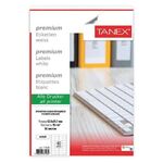Этикетка самоклеящаяся 52,5х29,7 мм, 40 этикеток, белая, 70 г/м2, 50 листов, TANEX, сырье Финляндия, 114539, TW-2040