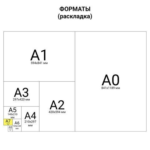 Блокнот МАЛЫЙ ФОРМАТ А7 75х105 мм, 40 л., гребень, картон, клетка, BRAUBERG, "Креатив", 129854