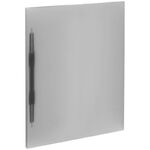 Папка с пружинным cкоросшивателем OfficeSpace А4, 14мм, 400мкм, пластик, черная полупрозрачная