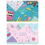 Альбом для рисования 24л., А4, на скрепке ArtSpace "Стиль. Школьный", эконом