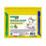 Доска для лепки с отделениями и 2 стеками А5, 200х170 мм, ассорти, BRAUBERG KIDS, 271145