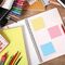Блок самоклеящийся (стикеры) STAFF, ПАСТЕЛЬНЫЙ, 51х51 мм, 250 листов, 7 цветов, 129348
