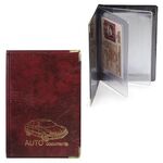 Обложка для автодокументов, 128х92 мм, ПВХ под кожу, конгревное тиснение, цвет ассорти, А5-12