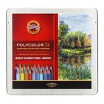 Набор карандашей цветных худож. "Пейзаж" 'Polycolor' KOH-I-NOOR, 24цв. (мет. коробка)