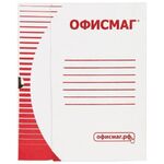 Короб архивный с клапаном А4 (260х325 мм), 75 мм, до 700 листов, плотный, микрогофрокартон, БЕЛЫЙ, ОФИСМАГ, 123017
